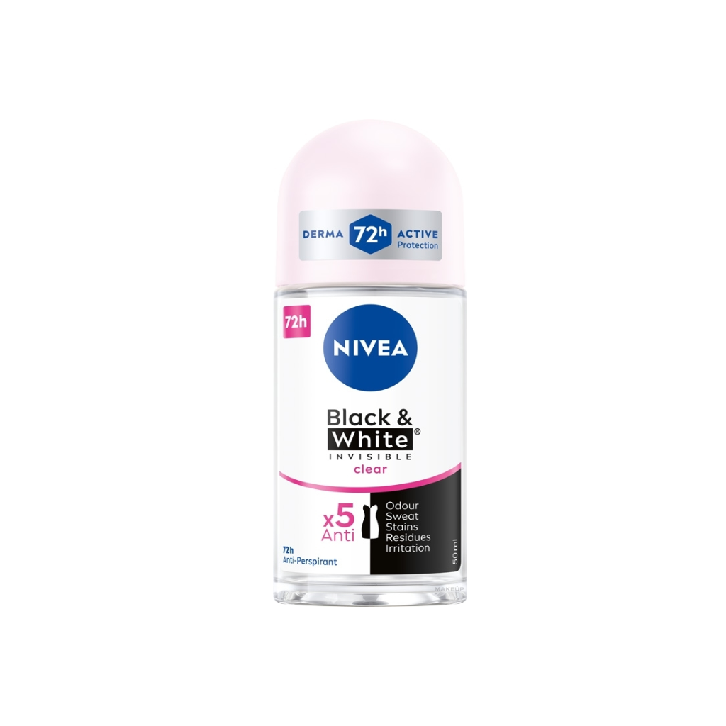 NIVEA Black & White Invisible Clear déodorant 50ml Tunisie NIVEA Black & White Invisible Clear déodorant 50ml Tunisie