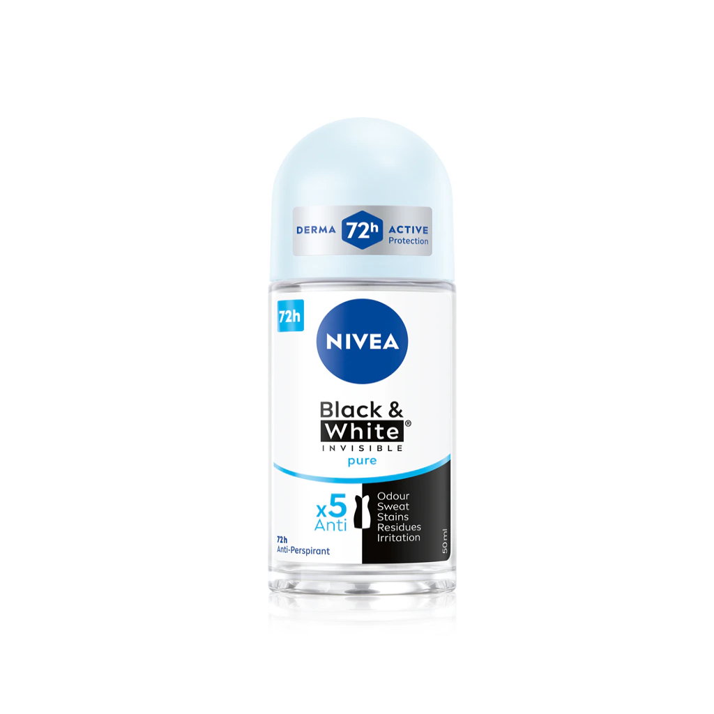 NIVEA Black & White Invisible Pure déodorant 50ml Tunisie NIVEA Black & White Invisible Pure déodorant 50ml Tunisie