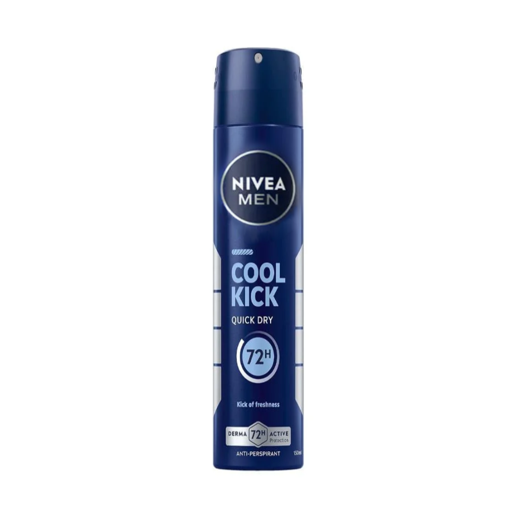 NIVEA COOL KICK déodorant spray homme 72h 200ml Tunisie NIVEA COOL KICK déodorant spray homme 72h 200ml Tunisie