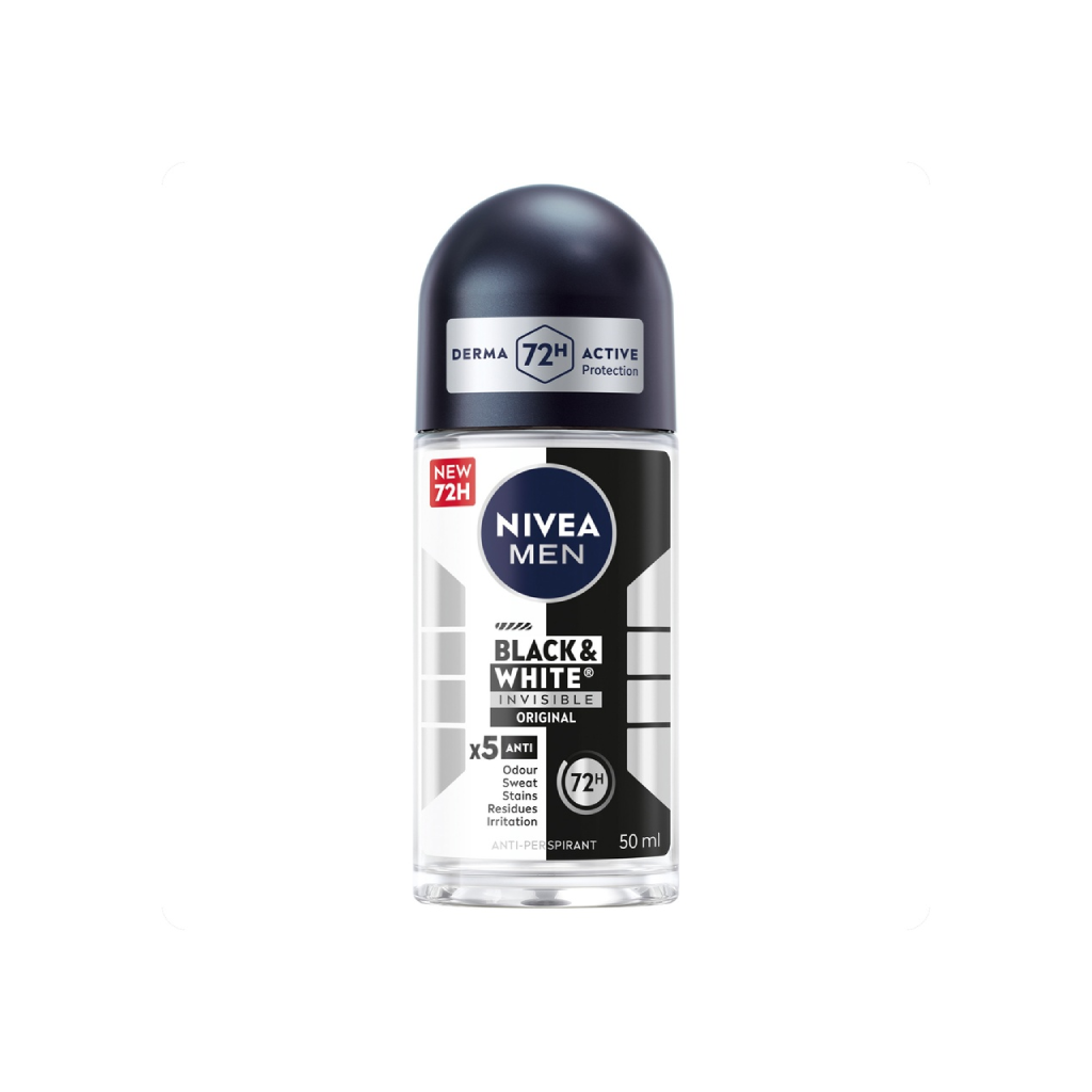 NIVEA MEN Black & White Original roll-on 72h 50ml Tunisie NIVEA MEN Black & White Original roll-on 72h 50ml Tunisie