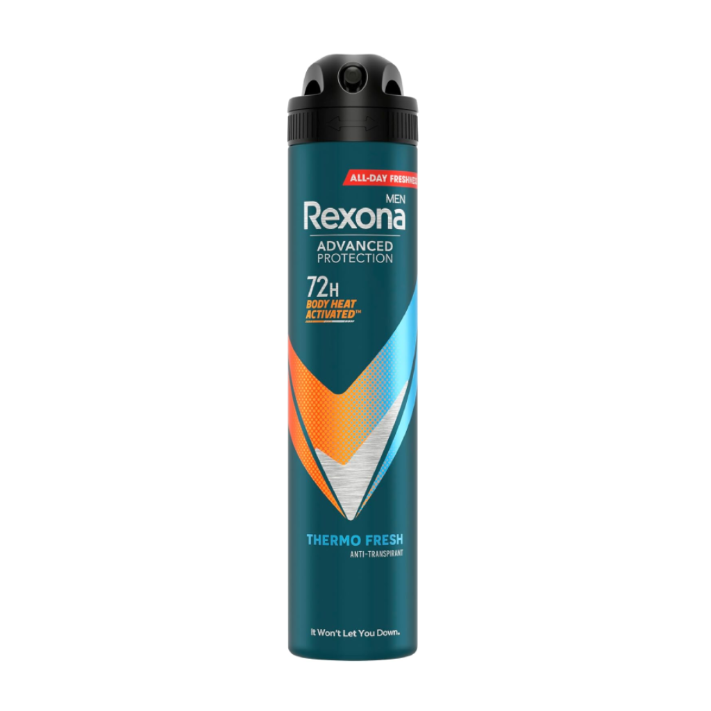 REXONA Body Heat déodorant spray pour homme 200ml Tunisie