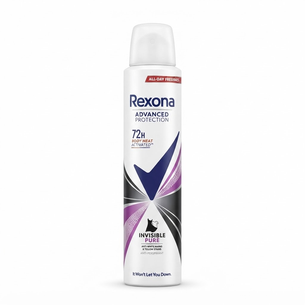 REXONA INVISIBLE PURE déodorant anti-transpirant femme 200mlTunisie REXONA INVISIBLE PURE déodorant anti-transpirant femme 200mlTunisie
