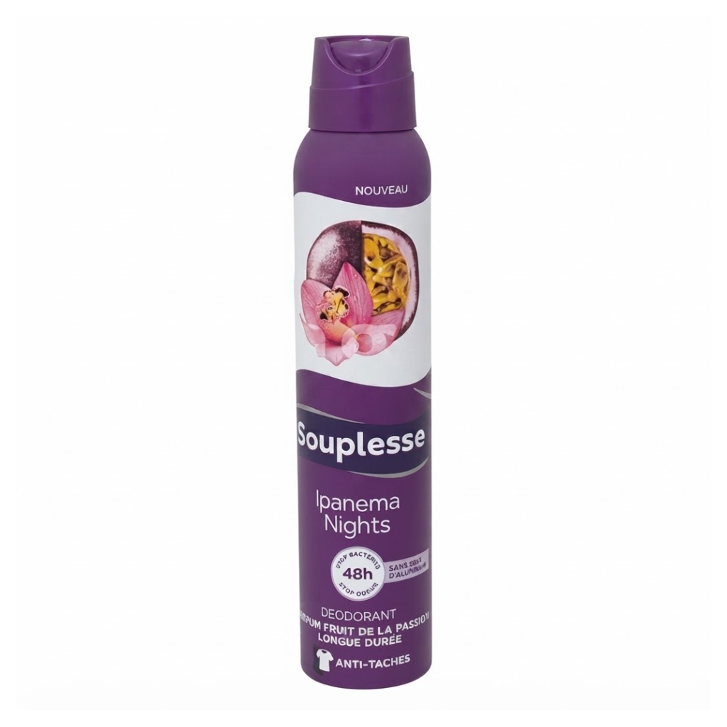 SOUPLESSE IPANEMA NIGHTS déodorant spray femme 200ml Tunisia