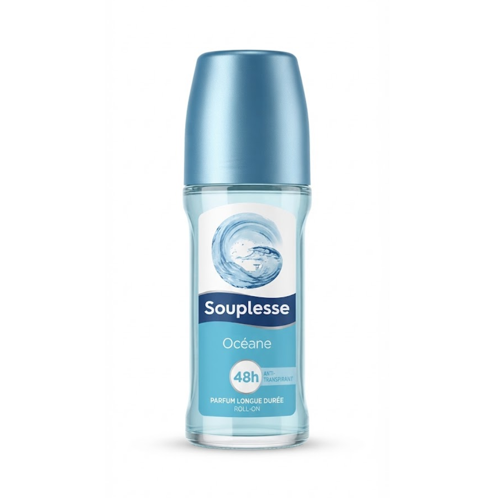 SOUPLESSE OCEANE roll-on anti-transpirant femme 50ml Tunisie