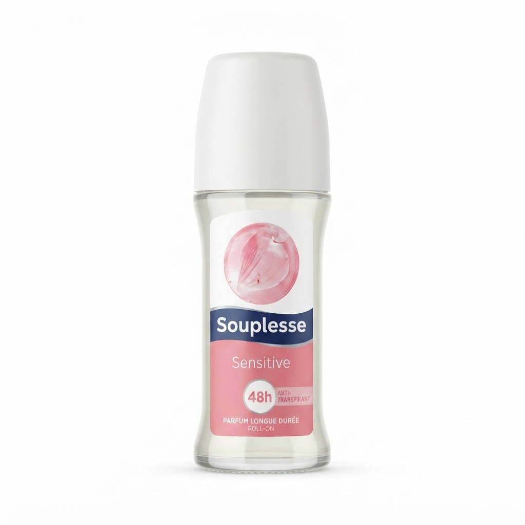 SOUPLESSE SENSITIVE roll-on anti-transpirant femme 50ml Tunisie SOUPLESSE SENSITIVE roll-on anti-transpirant femme 50ml Tunisie
