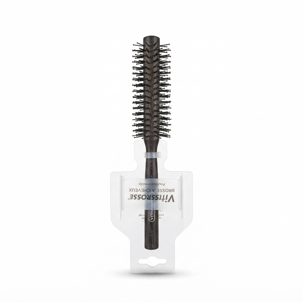 brosse ronde bois nylon VITABROSSE REF287