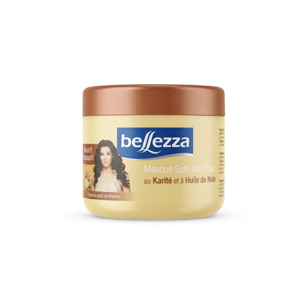BELLEZZA KARITÉ masque cheveux anti-frizz 360 ml Tunisie BELLEZZA KARITÉ masque cheveux anti-frizz 360 ml Tunisie