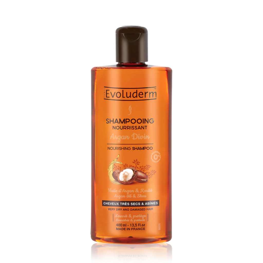 EVOLUDERM ARGAN DIVIN shampooing purifiant cheveux 400 ml Tunisie EVOLUDERM ARGAN DIVIN shampooing purifiant cheveux 400 ml Tunisie