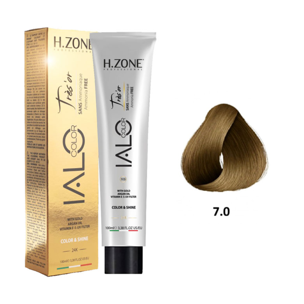 IALO H-ZONE TRÉS'OR coloration blond 7.0 sans ammoniaque Tunisie