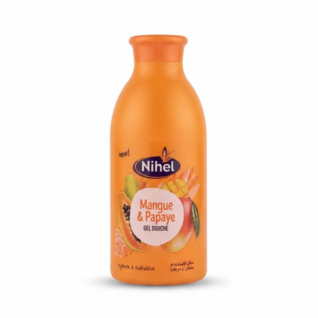 NIHEL gel douche mangue papaye 500 ml Tunisie NIHEL gel douche mangue papaye 500 ml Tunisie