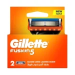 Recharge Gillette Fusion5 avec 2 lames de rasoir pour homme