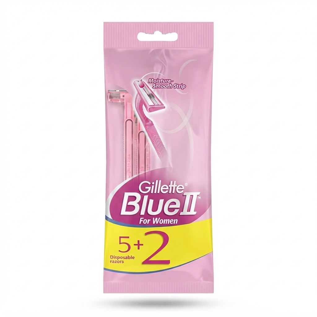 rasoir jetable femme Gillette Blue II, pack de 7 rasoirs à 2 lames rasoir jetable femme Gillette Blue II, pack de 7 rasoirs à 2 lames