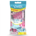 rasoir jetable femme Gillette Venus Simply 3, lot de 5 pièces