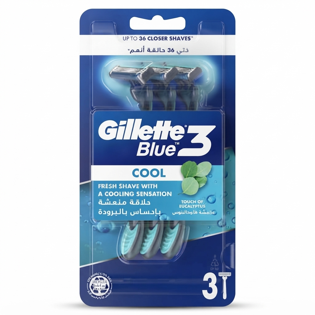 rasoir jetable Gillette Blue3 Cool, pack de 3 rasoirs pour homme rasoir jetable Gillette Blue3 Cool, pack de 3 rasoirs pour homme